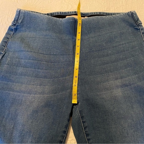 Soft Surroundings Supremely Soft Pull On Skinny Blue Jeans - Medium - Picture 9 of 13
